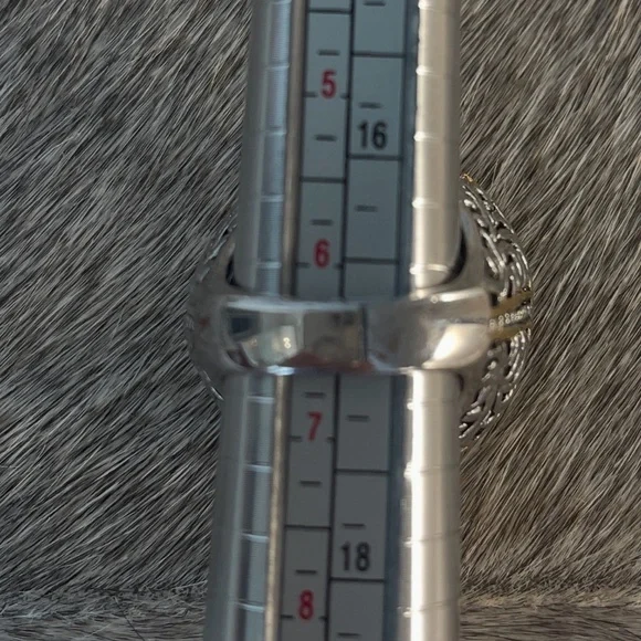 COCKTAIL  RING GOLD SILVER COLOR METALS  CRYSTALS - Picture 6 of 7